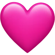 Hot pink heart sticker