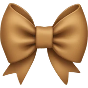 Light Brown bow  sticker