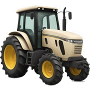 Beige tractor  sticker