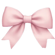 pale pink bow sticker