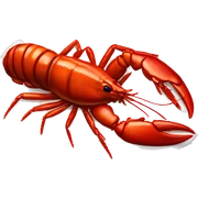Realistic cooked crawfish  sticker