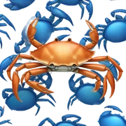 Blue crab sticker