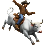 Bull rider sticker