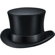 A top hat sticker