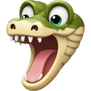 Snake winking sticker