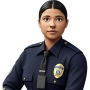 police officer in uniform sticker