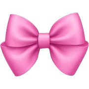 pink bow sticker