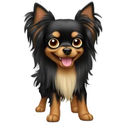 longhaired toy terrier sticker