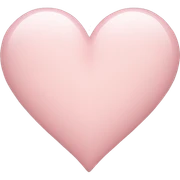 Pale pink heart sticker