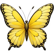 yellow butterfly sticker