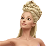 blonde girl in flowing dress sticker