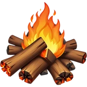 camp fire sticker