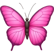 Pink butterfly  sticker