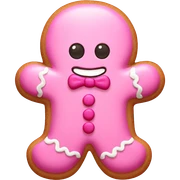 pink gingerbread sticker