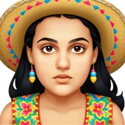 Fiestero with Sombrero sticker