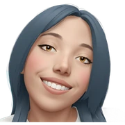 smiling girl with closed eyes sticker