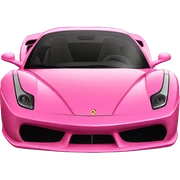 Pink Ferrari  sticker