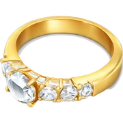 Shining Diamond gold ring sticker