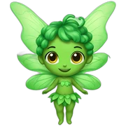 Little green fairy sticker