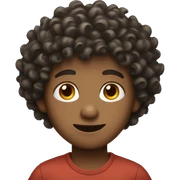 Curly Haired Boy sticker