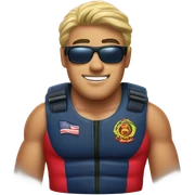 Jason mammoa in baywatch uniform sticker