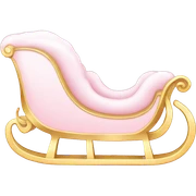 light pink sleigh sticker