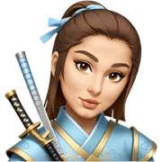 Elegant Samurai sticker