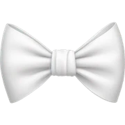 White bow sticker