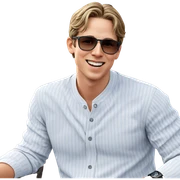 smiling boy in sunglasses outdoors sticker