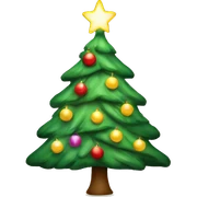 Christmas tree with light sticker