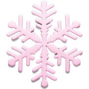 pastel pink snowflake  sticker