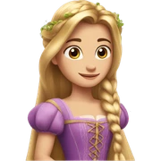 Rapunzel con una corona sticker