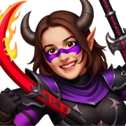 Demon-Horned Warrior sticker