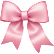 light pink ribbon bow sticker