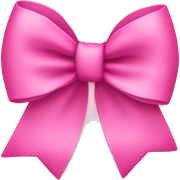Pink bow sticker