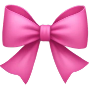 Pink bow sticker