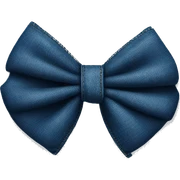 Denim bow sticker