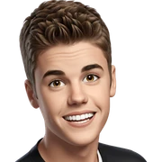 boy with brown hair smiling sticker