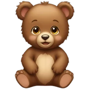Baby bear sticker