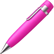 pink pen  sticker