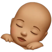 Sleeping baby sticker