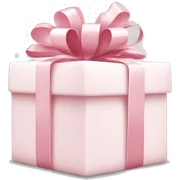 Light pink Christmas gifts under a white Christmas tree  sticker
