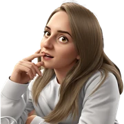 realistic portrait of girl sticker