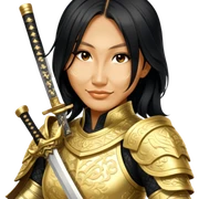 Golden Samurai sticker