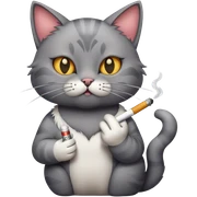 Un gato fumando  sticker
