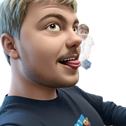 playful boys in t-shirts sticker