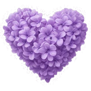 Lilac Heart sticker