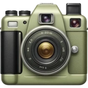 Camera pale olive sticker