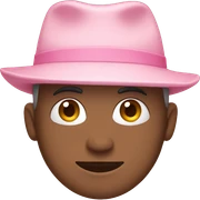 Light pink hat sticker