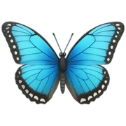 Blue butterfly  sticker